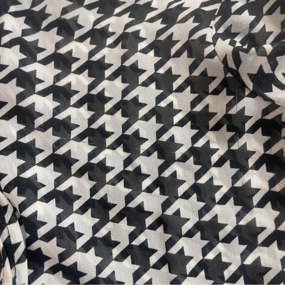 Kardashian Kollection Black White Houndstooth Sheer Dress XS - Picture 10 of 10
